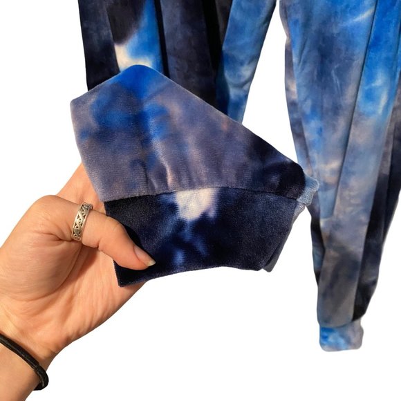 NWT Jolie and Joy YOUTH size Large jacket and pant set blue tie dye pattern - Picture 9 of 11